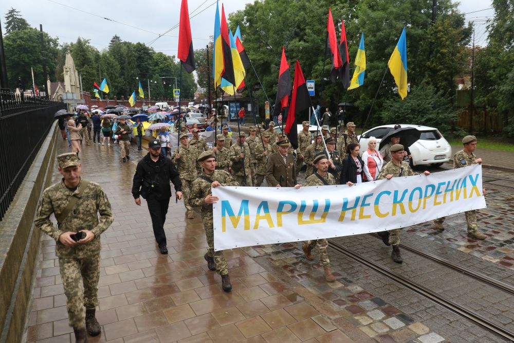 З нагоди Дня Незалежності України у Львові пройшов Марш Нескорених (ФОТО,ВІДЕО)